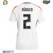 Ženski Nogometni dresi Nemčija Antonio Rudiger #2 Domači EP 2024 Kratek Rokav